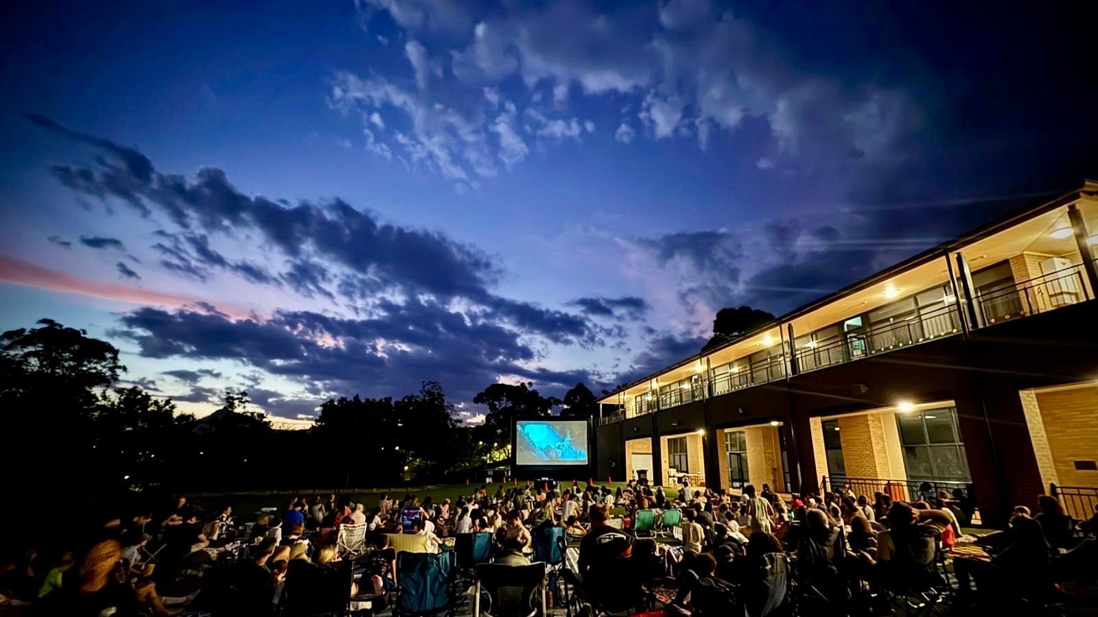 school fundraiser outdoor movie night