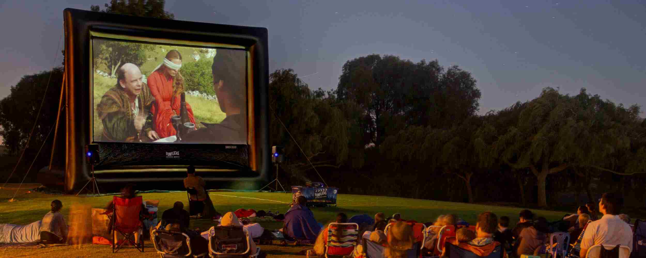 Night outdoor cinema event