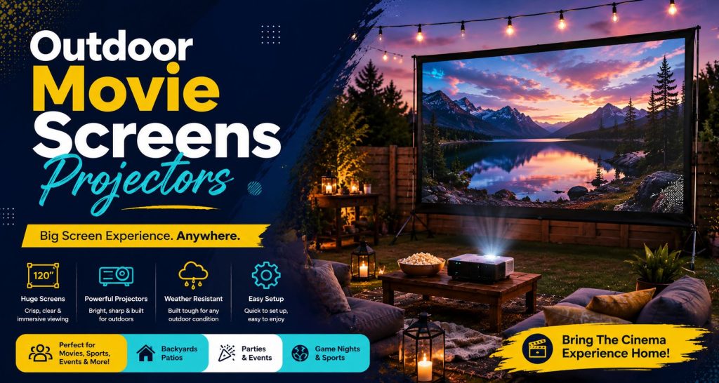Why Are Outdoor Movie Screens Projectors So Popular?