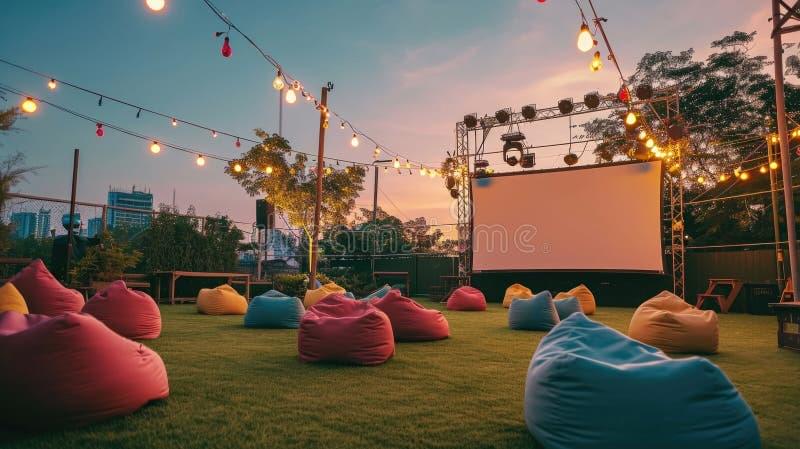 Bean Bags outdoor Cinema