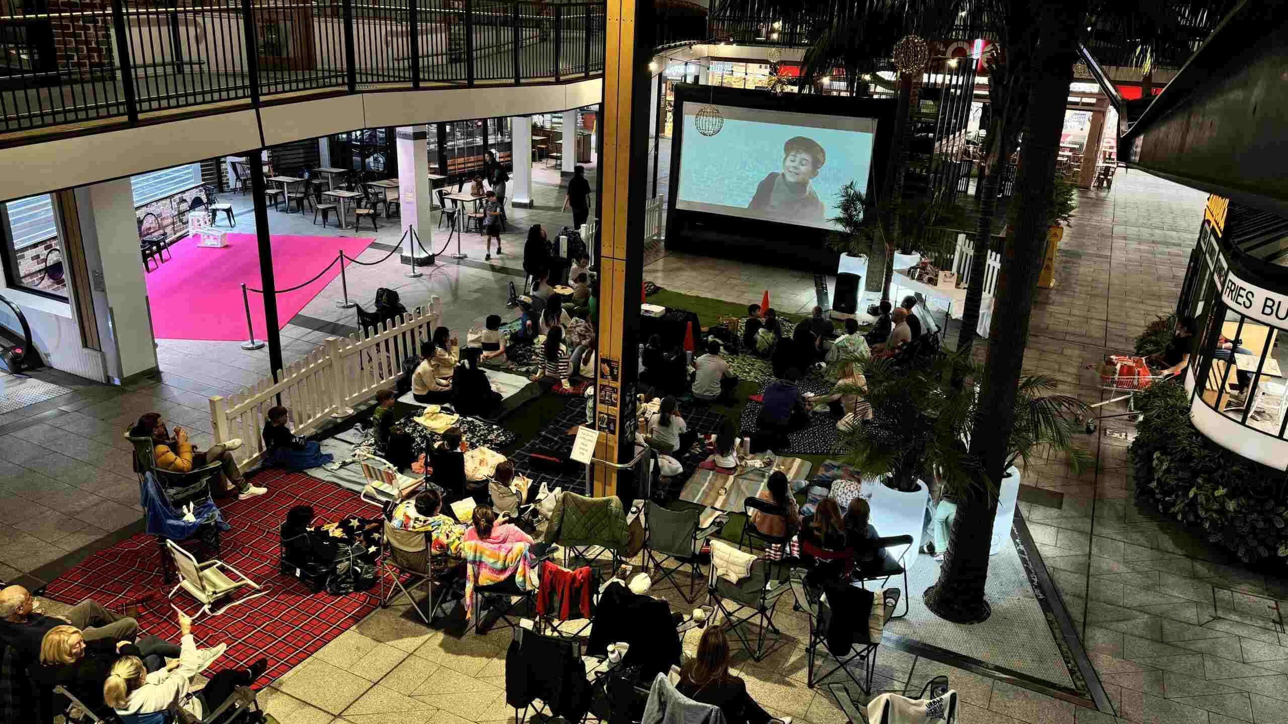 Outdoor cinema event night