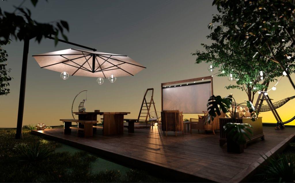 Outdoor Film Projector